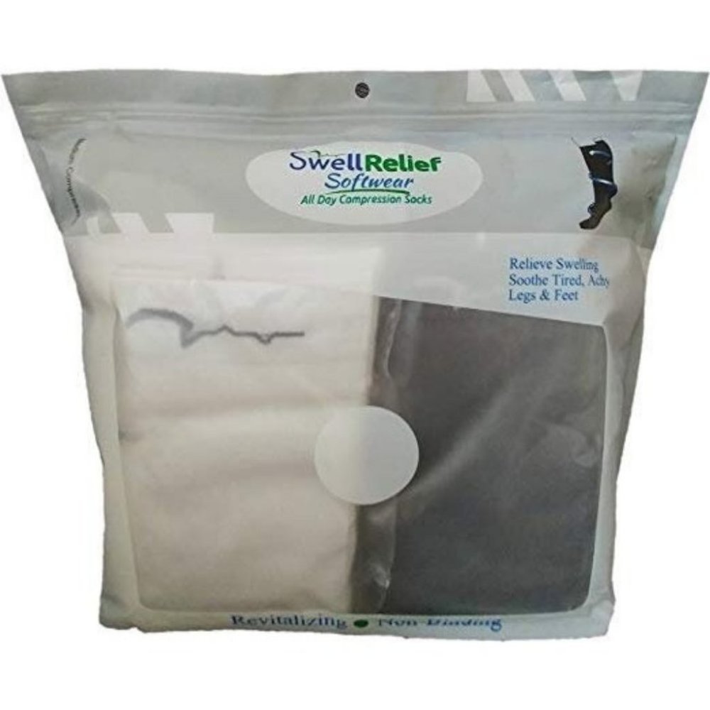 4 Pair Small Extra Soft Assorted Compression Socks - image 4